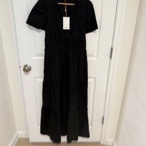 Quince Black Maxi Dress